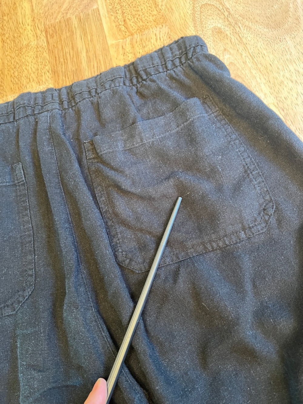Old Navy Linen/Rayon Blend Wide Leg Draw-string Pants size M - Picture 16 of 16